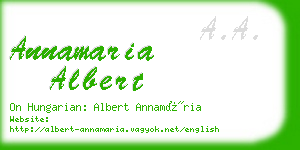 annamaria albert business card